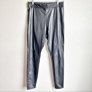 Express Leggings Faux Leather Black Stretch size Small